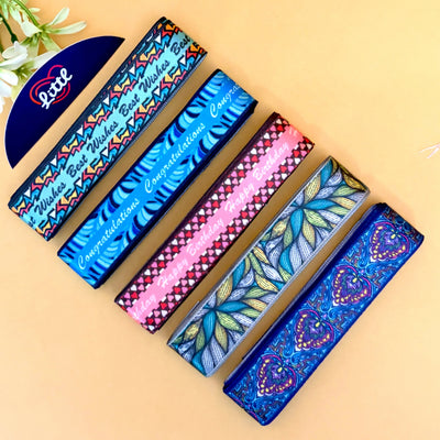 Printed Satin Ribbon Combo Set – Assorted Designs | 5 Pcs × 5 Metres (25m Total) | Bulk Gift Wrapping Ribbons- LRP-14   Littl