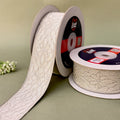 Littl German metallic jacquard ribbon, premium heavy military-style braid, 1.5 inch wide