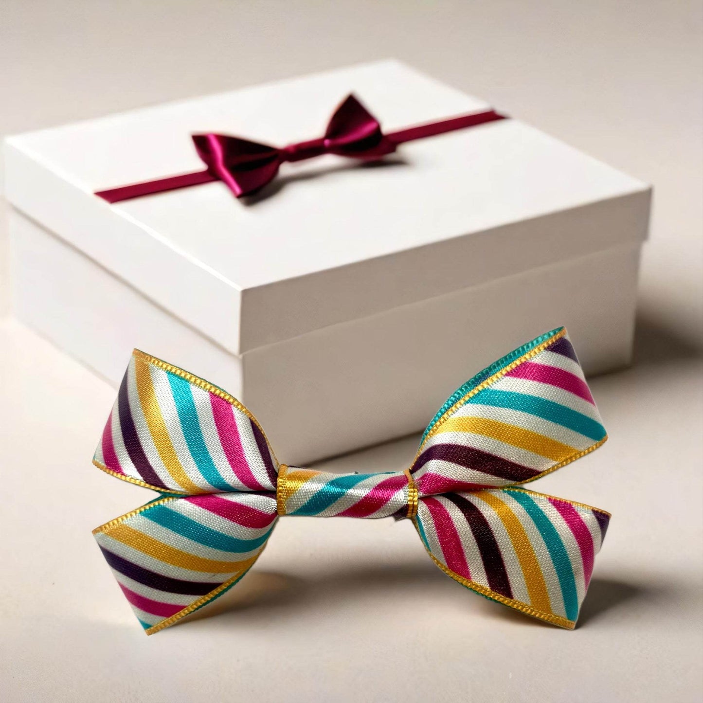 printed satin bows for gifts & crafts- littl