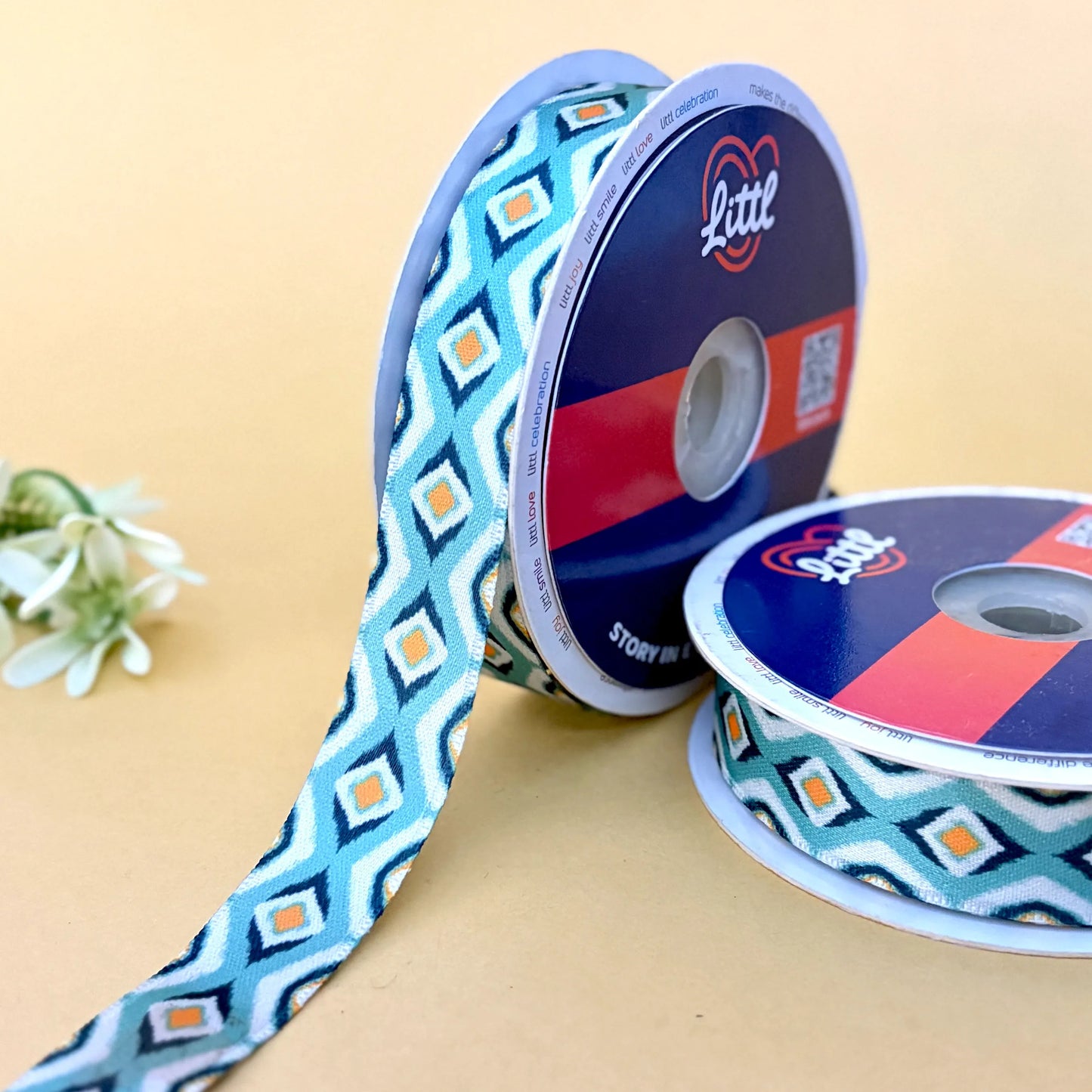 -satin ribbon 20mm 23m roll single face decorative crafting-littl