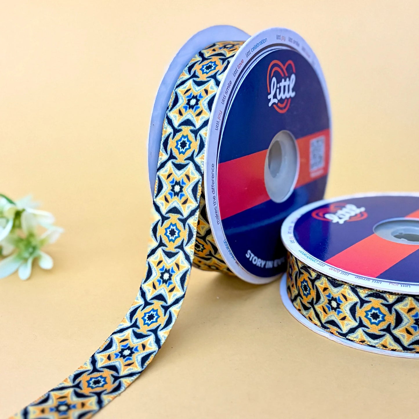 -premium satin ribbon 20mm 23m single face fashion garment-littl