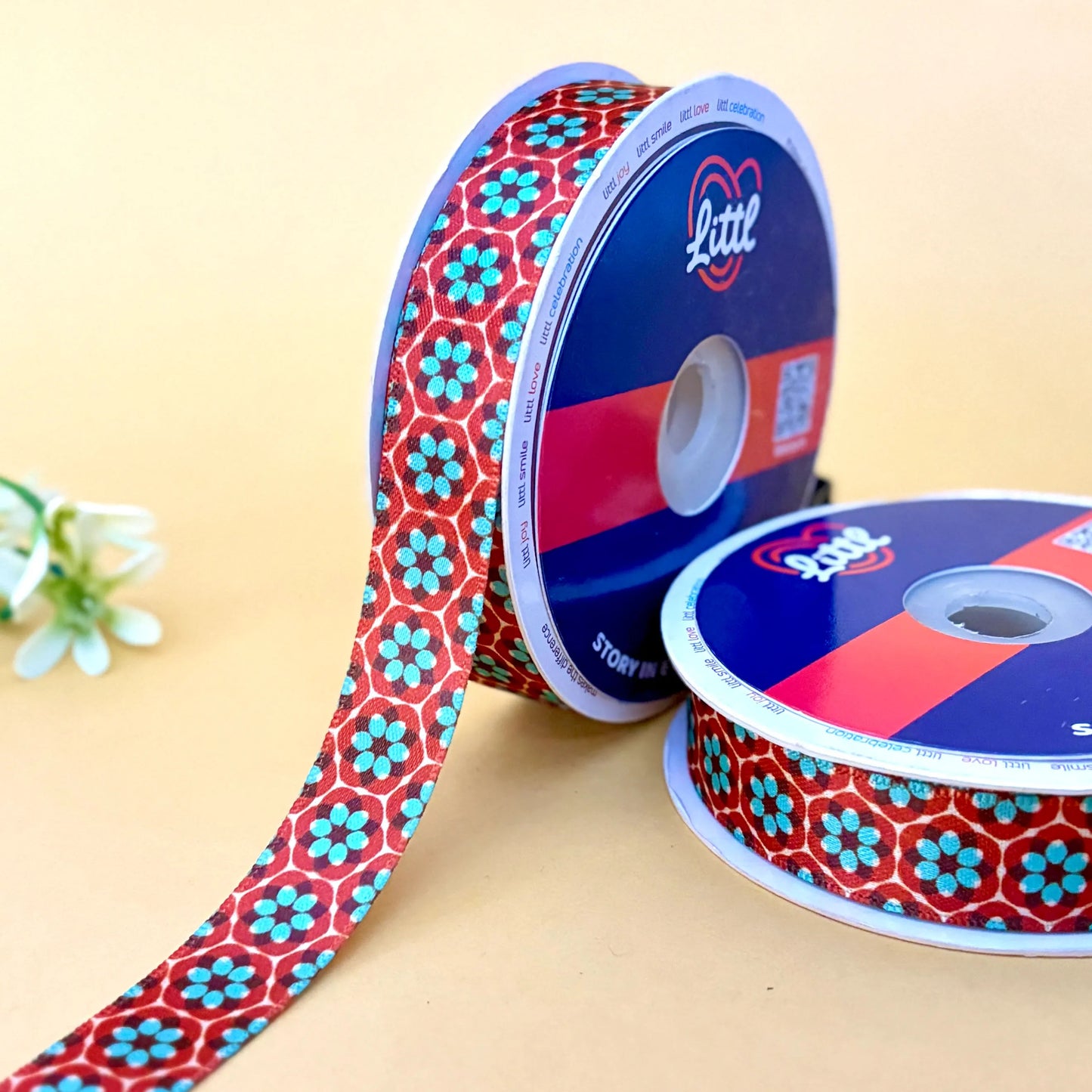 -premium satin ribbon 20mm 23m single face fashion garment k139-littl