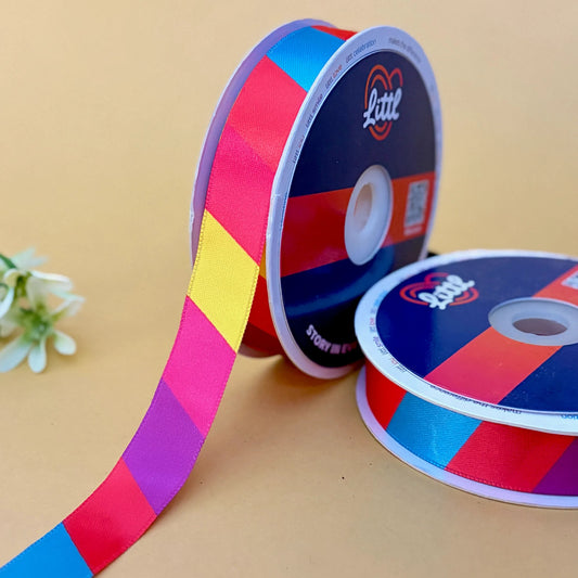 -Gift Wrapping Ribbon 20mm 23m Satin Single Face Hampers-Littl