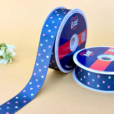 -Pink Satin Ribbon 25mm 23m Pack Single Face Gift Wrapping Craft-Littl