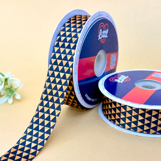 -Multicolor Satin Ribbon 25mm 23m Pack Single Face Gift Wrapping-Littl