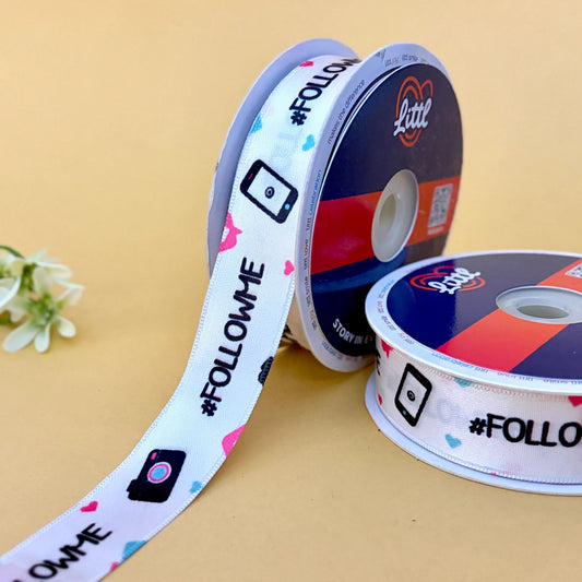 -Multicolor Satin Ribbon 25mm 23m Pack Single Face Gift Wrapping-Littl