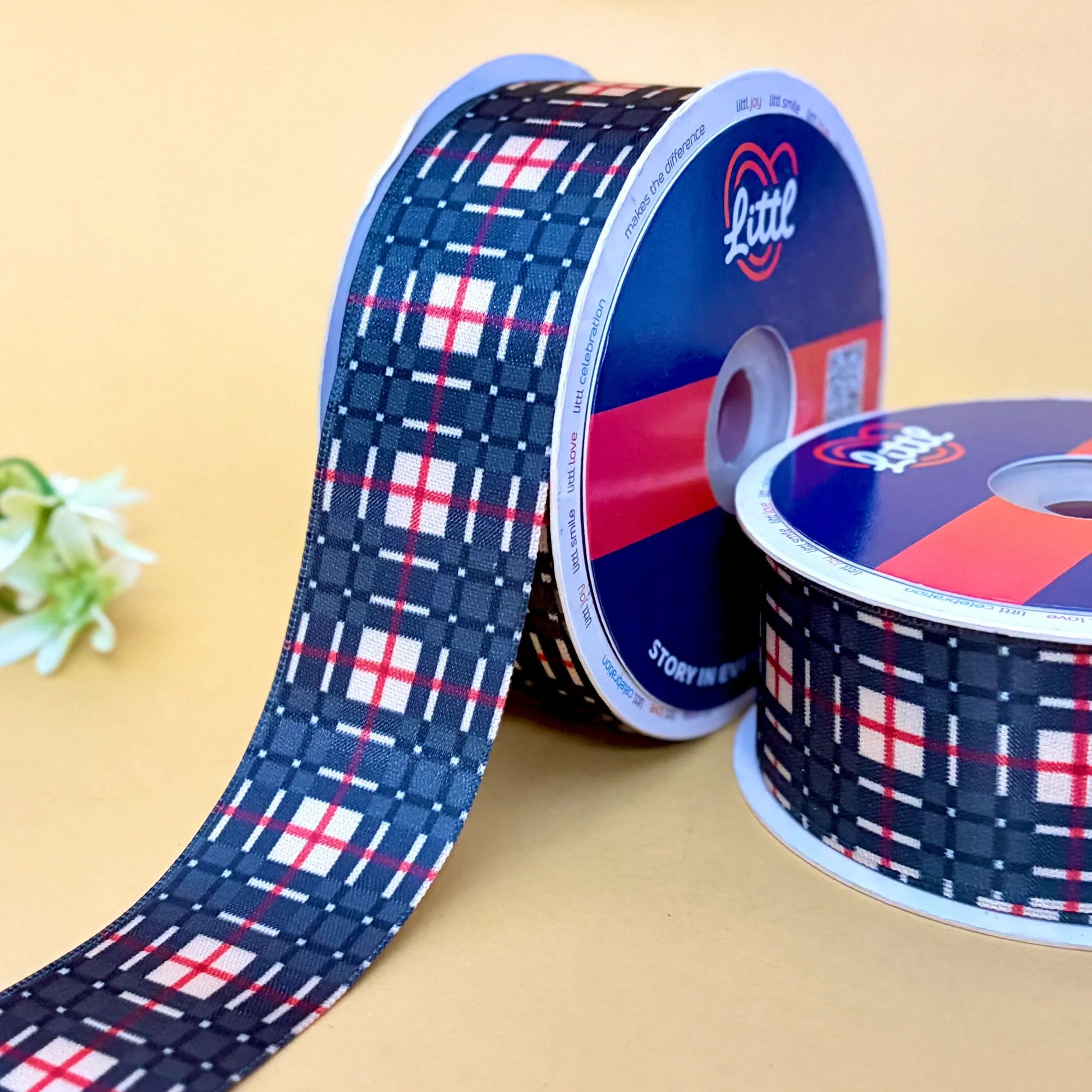 Ribbon-Printed Satin Ribbon 40mm 23m Christmas Theme Gift Wrap Decor-Littl