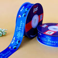 It's a Boy Printed Ribbon 25mm - Blue - printed satin ribbon by Littl India
