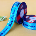 It's a Boy Printed Ribbon 25mm - Sky Blue - printed satin ribbon by Littl India