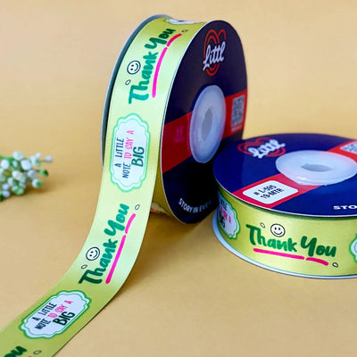 ribbon-Olive-Thank you Ribbon (L587 to L597)-Littl Ribbons