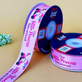 It's a Girl Printed Ribbon 25mm - Pink - printed satin ribbon by Littl India