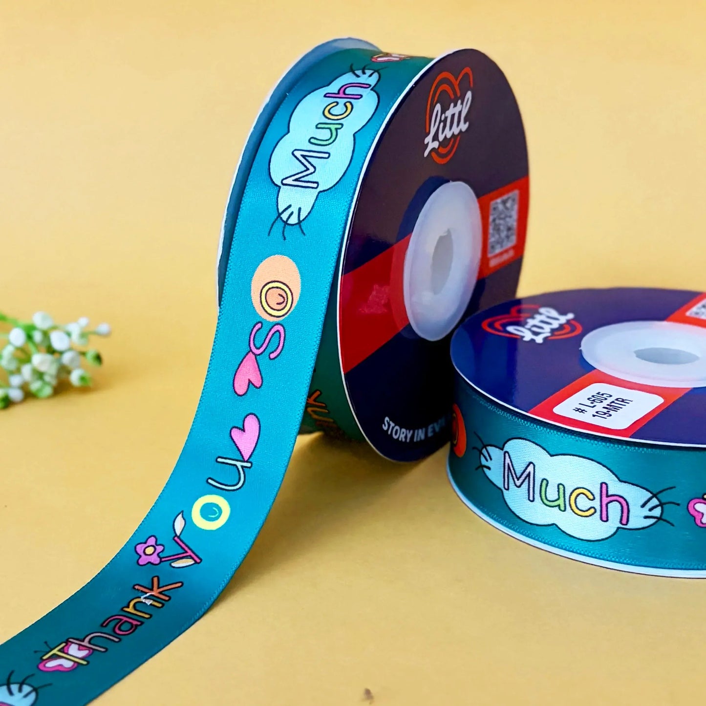 ribbon-turq-thank you ribbon (l599 to l610)-littl ribbons