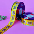 It's a Girl Printed Ribbon 25mm - Full Colour Range - Yellow - printed satin ribbon by Littl India