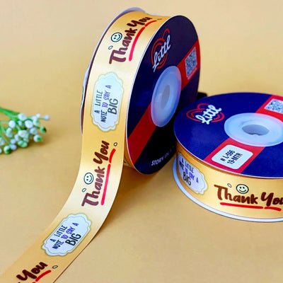 ribbon-Mustard-Thank you Ribbon (L587 to L597)-Littl Ribbons