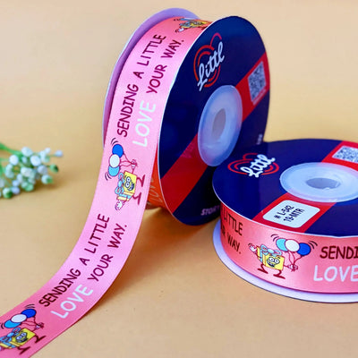 ribbon-Pastel Red-Best Wishes Ribbon (L542 to L553)-Littl Ribbons