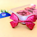 Ribbon Bow-Ribbon Bow 10 Pcs Pack Readymade Pastel Red Brown Satin Craft-Littl