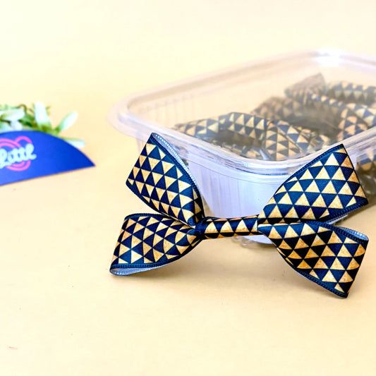 Ribbon Bow-Ribbon Bow 10 Pcs Pack Readymade Multi Color Satin Craft-Littl