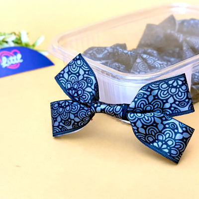 Ribbon Bow-Ribbon Bow 10 Pcs Pack Readymade Multi Color Satin Craft-Littl