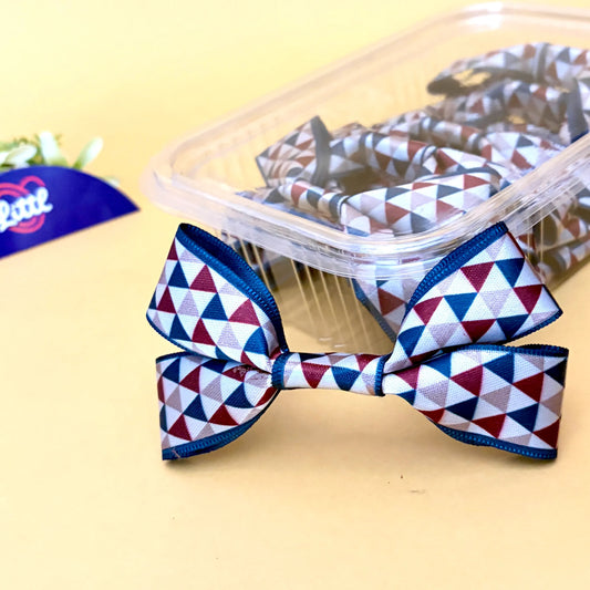 Ribbon Bow-Ribbon Bow 10 Pcs Pack Readymade Blue Maroon Gift Warpping-Littl