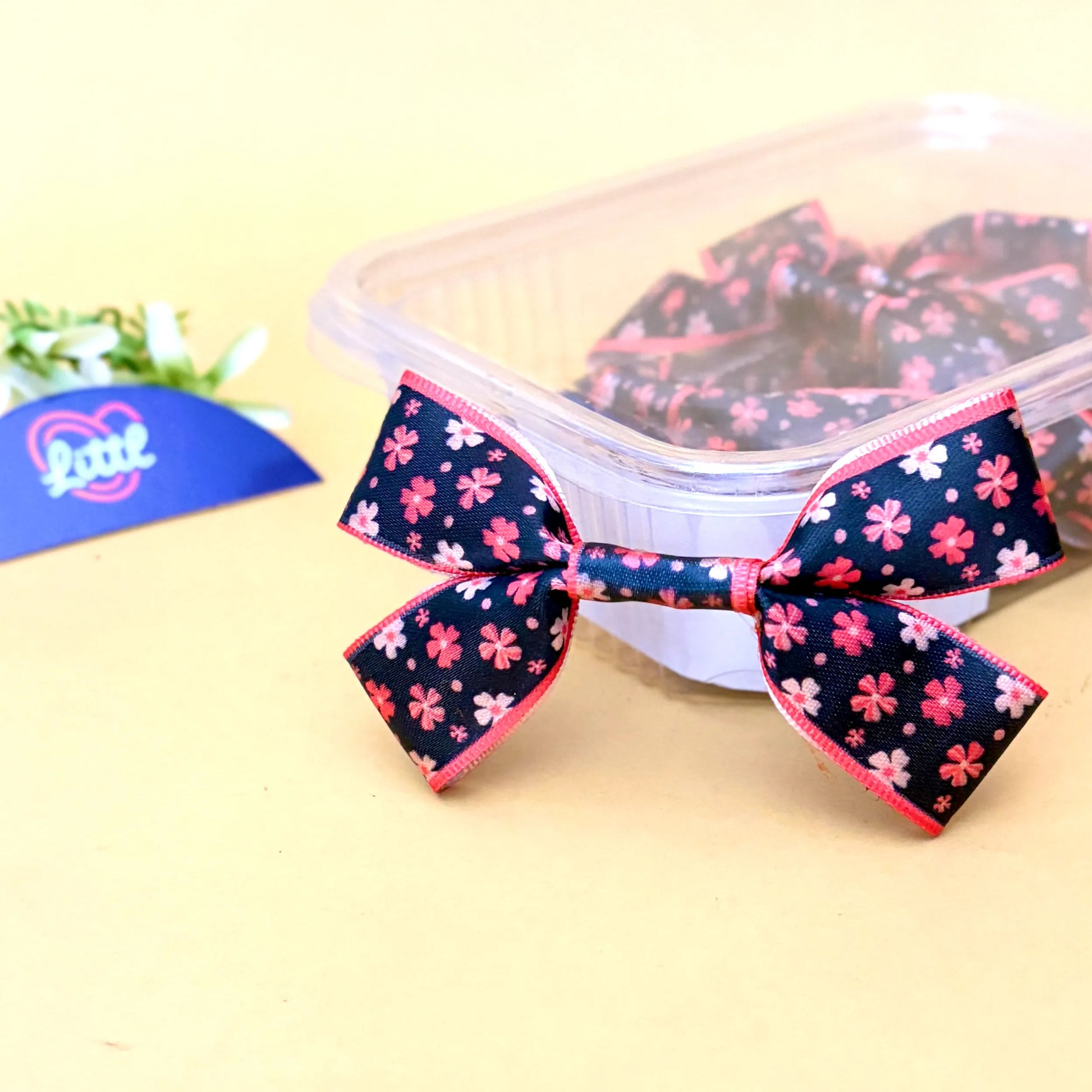 Ribbon Bow-Ribbon Bow 10 Pcs Pack Readymade Dusty Pink Hampers Garment-Littl