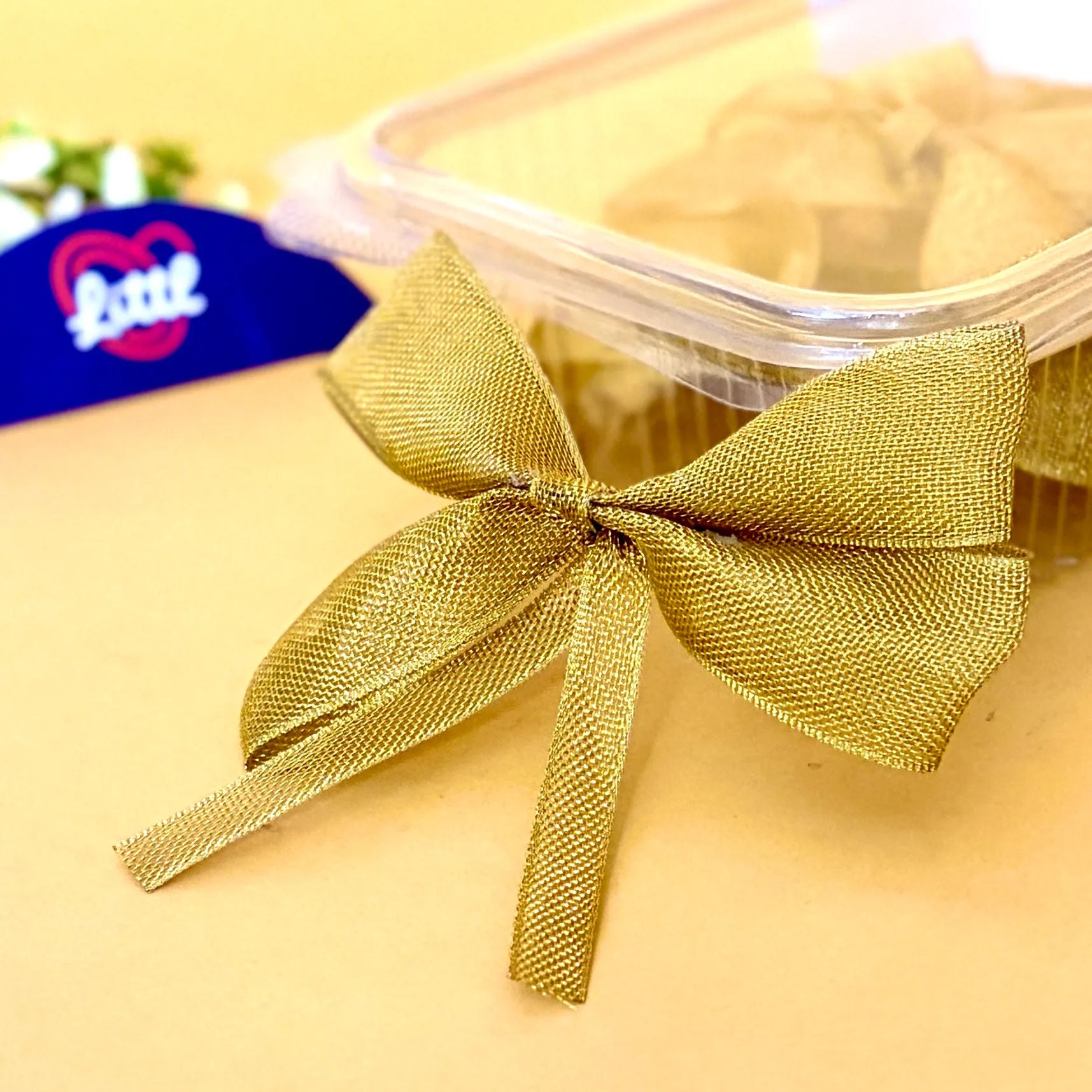 Ribbon Bow-Ribbon Bow 10 Pcs Pack Tail Jari Metallic Gifting Garment-Littl