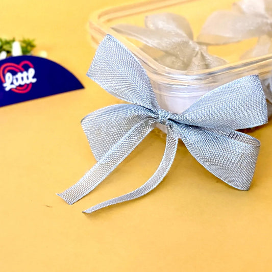 Ribbon Bow-Ribbon Bow 10 Pcs Pack Tail Jari Metallic Gifting Garment-Littl