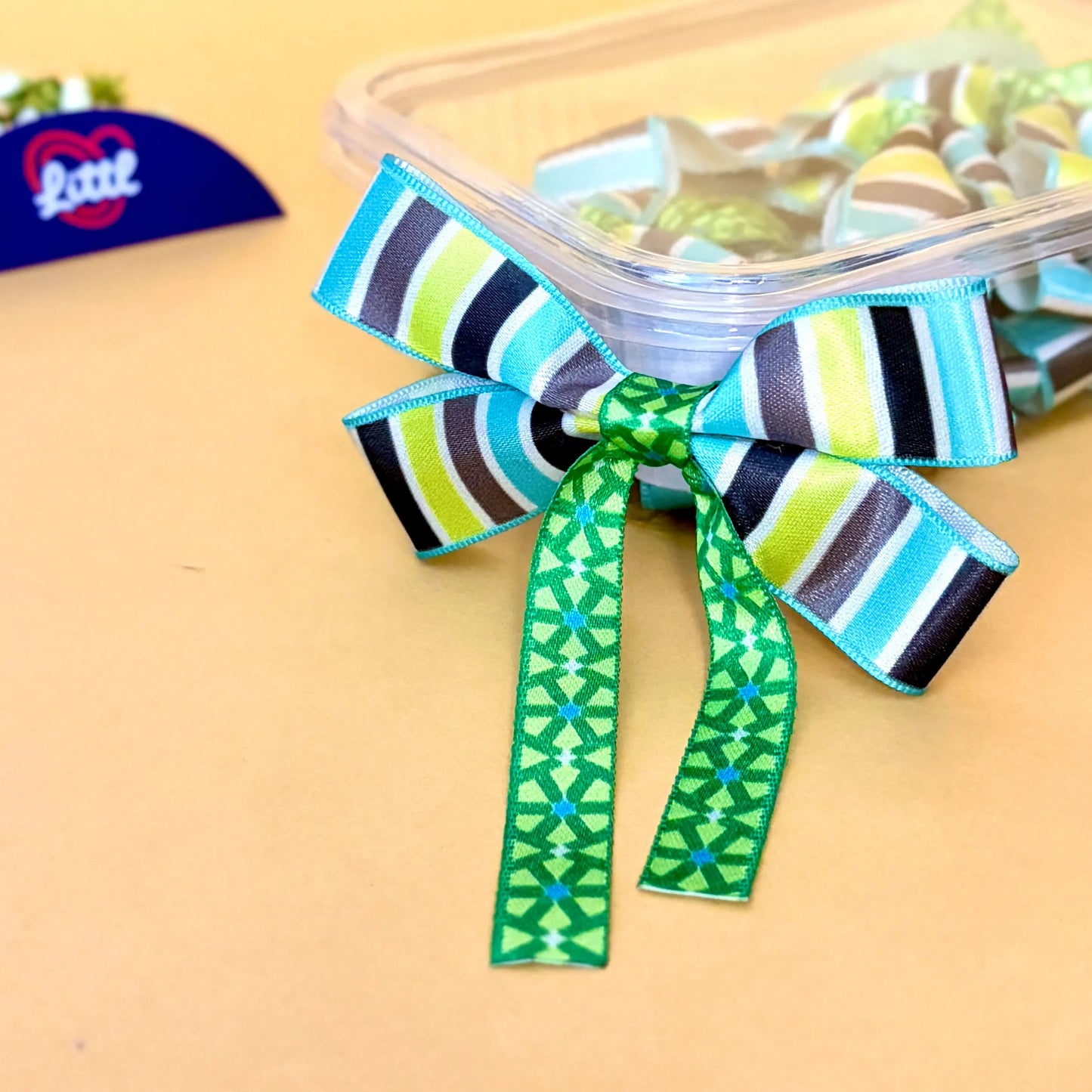 ribbon bow-ribbon bow 10 pcs pack tail readymade transformative teal satin-littl