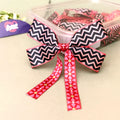 Zigzag Blush Black – Ready-Made Satin Bows, Pack of 10   Littl