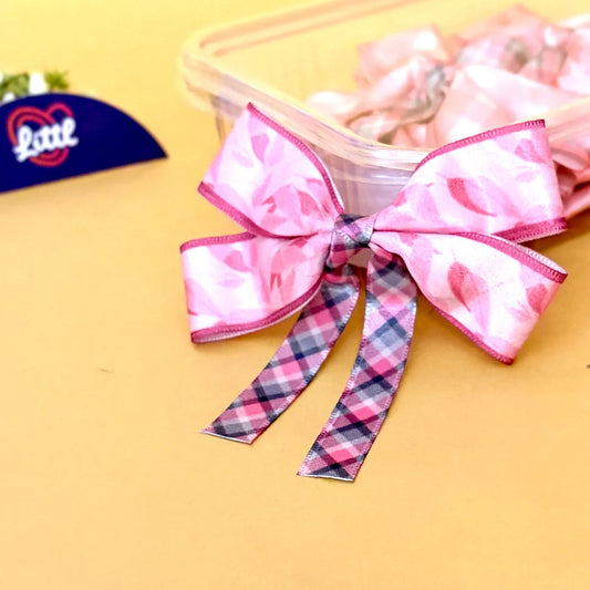 Ribbon Bow-Ribbon Bow 10 Pcs Pack Tail Multi Color Wrapping Scrunchies Garment-Littl