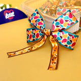 Paisley Carnival Pop – Ready-Made Satin Bows, Pack of 10   Littl
