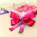 Circle Coral Pink – Ready-Made Satin Bows, Pack of 10   Littl
