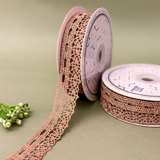 Lace-Rose gold-Metallic-lace-13108-Littl