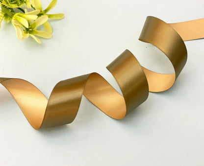 Ribbon--Satin Ribbon - Brown & Beige-Littl Ribbons