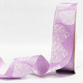 Leheriya Stripe Woven Gift Ribbon 25mm - Lilac by Littl India