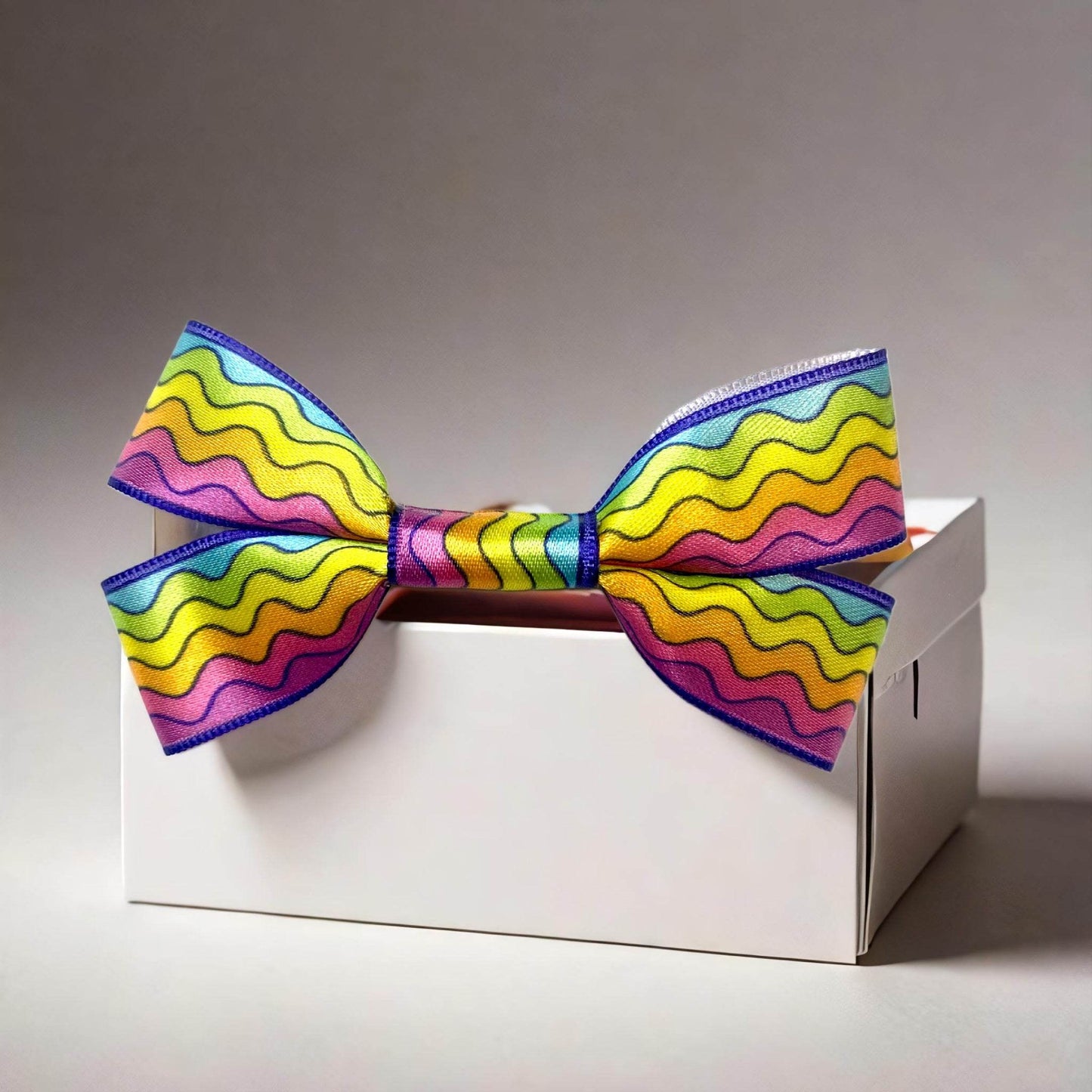 printed satin bows for gifts & crafts-10 pcs pack - littl