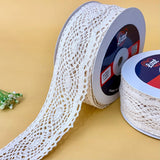 Medallion Wide Cotton – Cotton Crochet Lace, 2 inch (50 mm), in ivory, by Littl