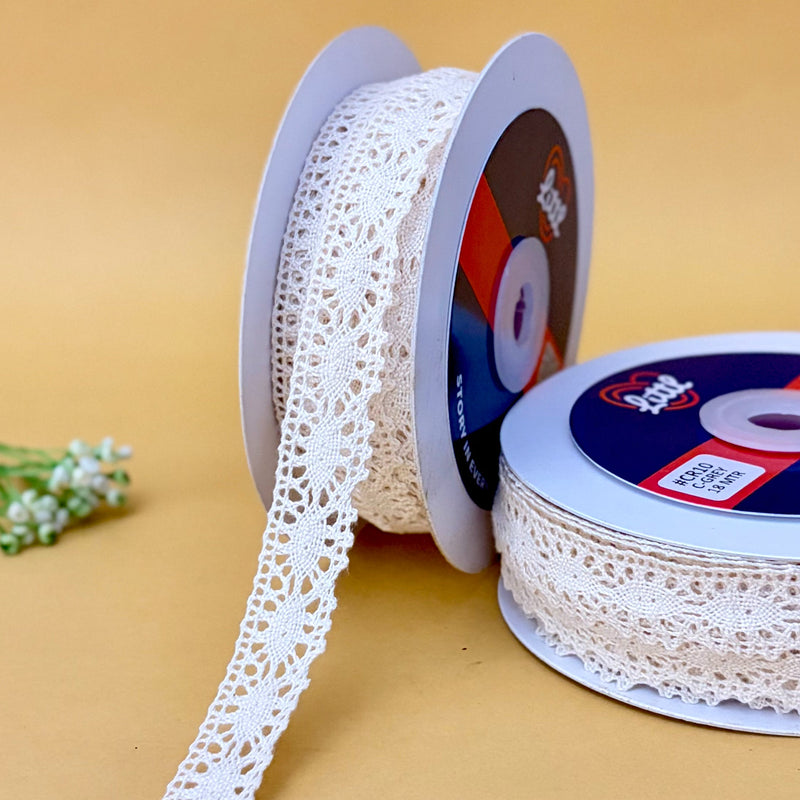 Lace-Ivory-Cotton Crochia Lace-CR10-Littl