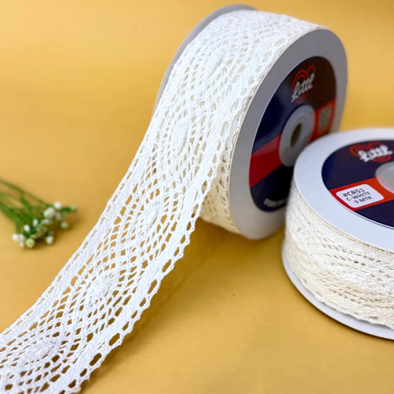 Lace-White-cotton-crochia-lace-cr51-Littl