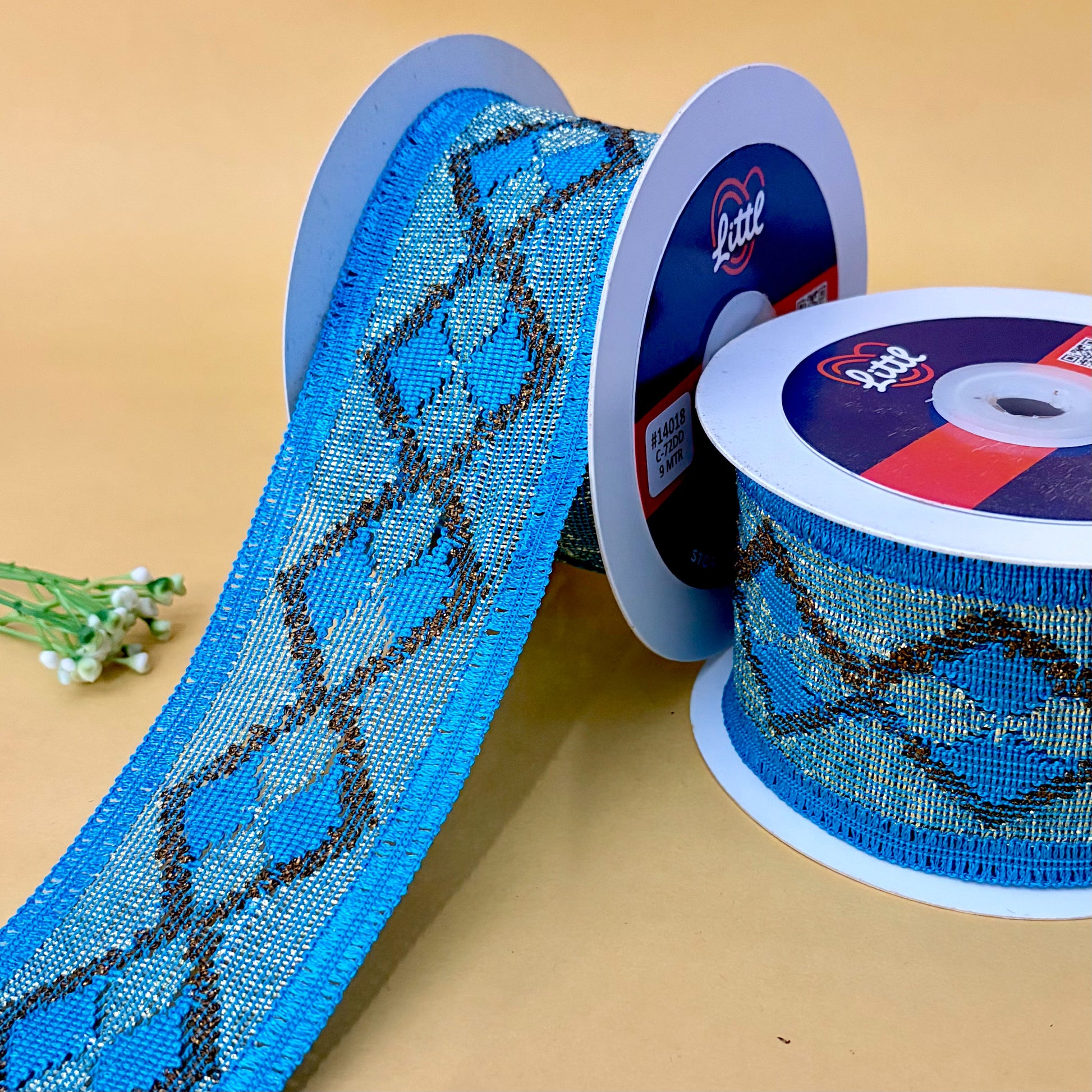 Lace-Aqua-Color Crochet Lace-14018-Littl