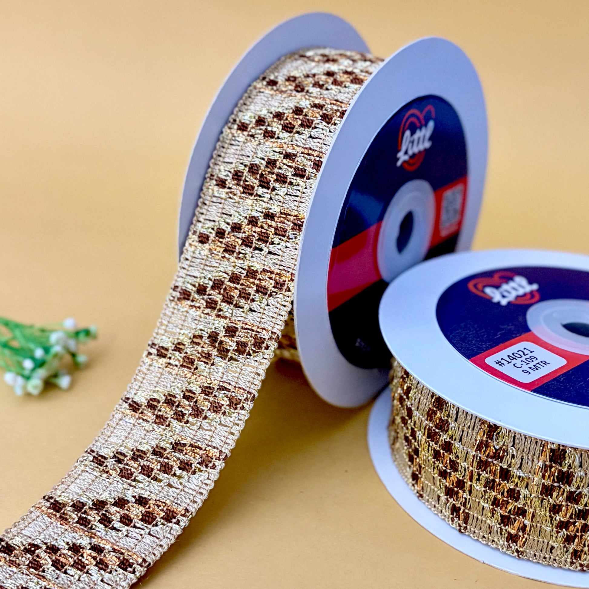 Lace-Beige-Color Crochet Lace-14021-Littl