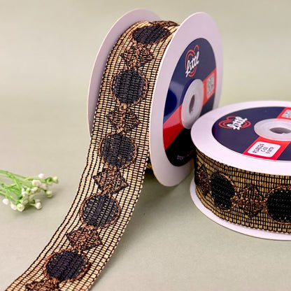 Lace-Black-Color Crochet Lace-14024-Littl