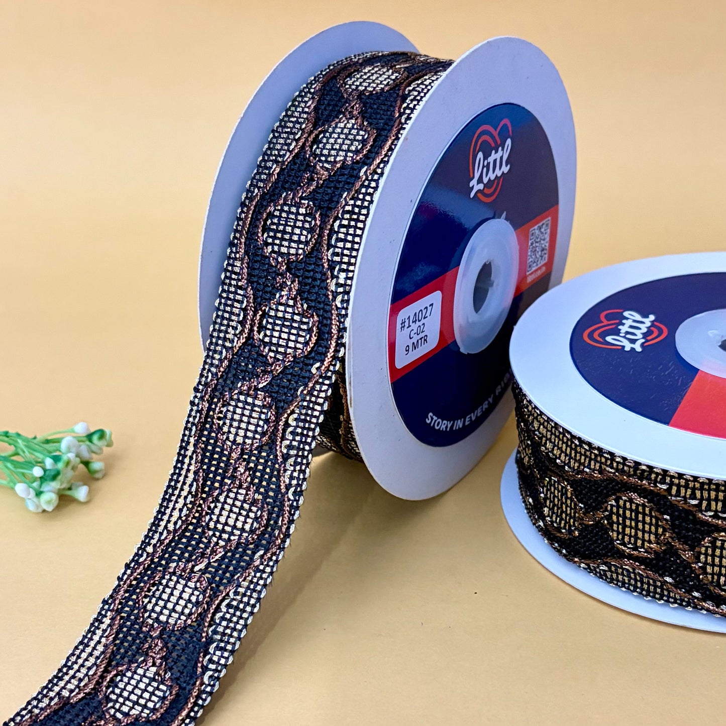 lace-black-color crochet lace-14027-littl