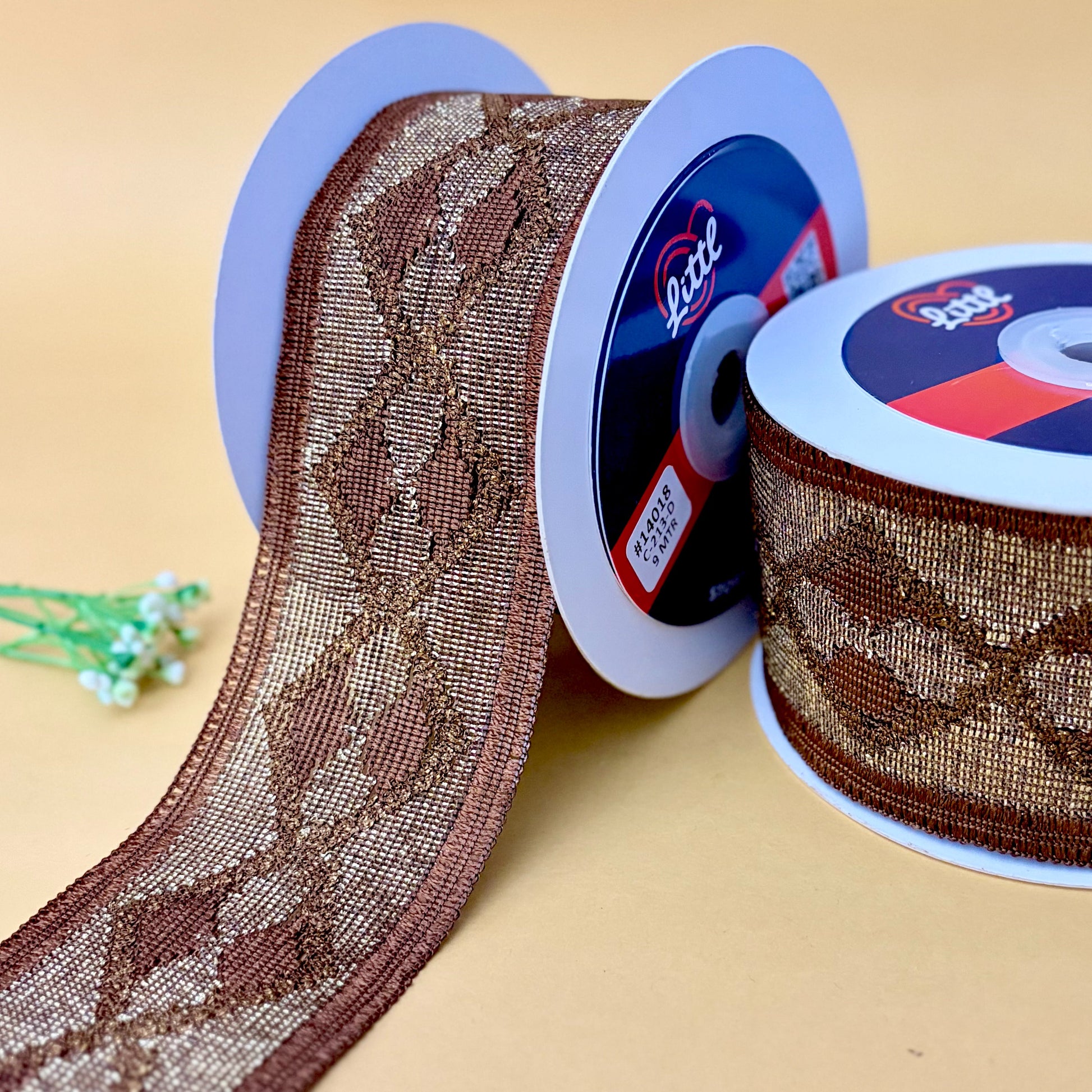 Lace-Brown-Color Crochet Lace-14018-Littl