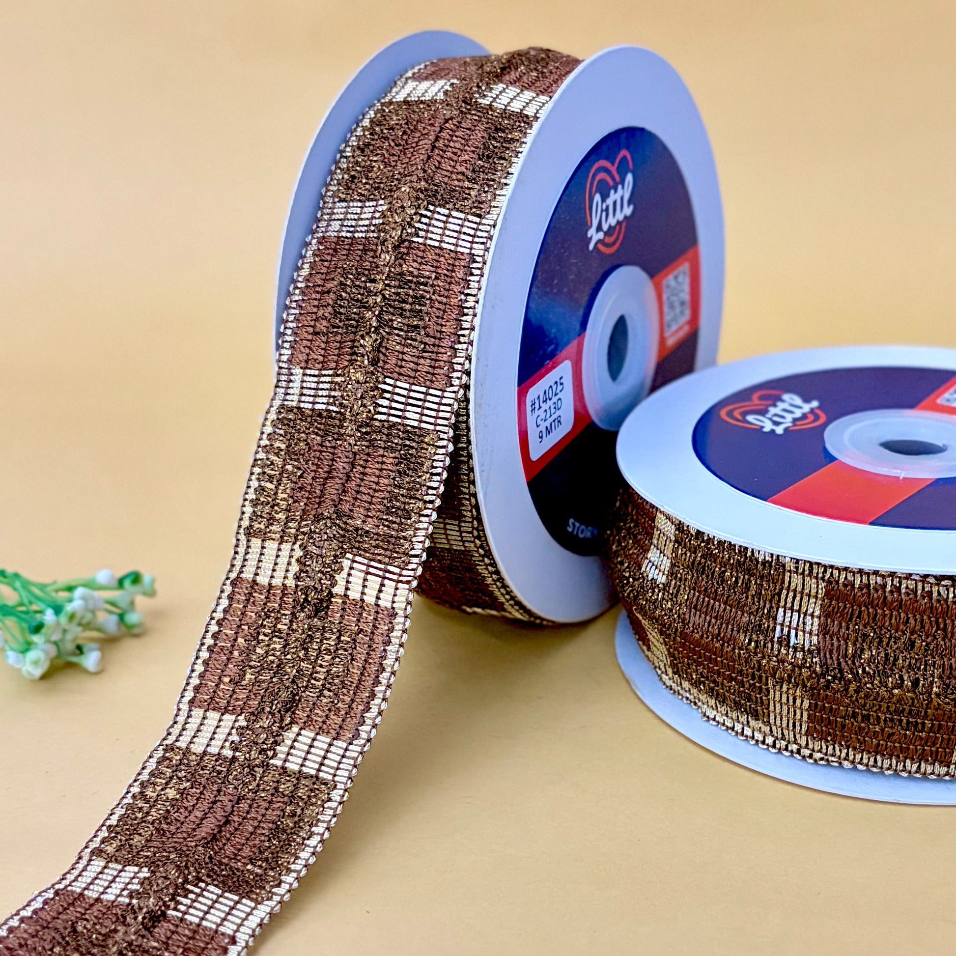 Lace-Brown-Color Crochet Lace-14025-Littl