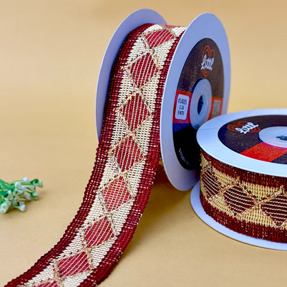 Lace-Maroon-Color Crochet Lace-14005-Littl