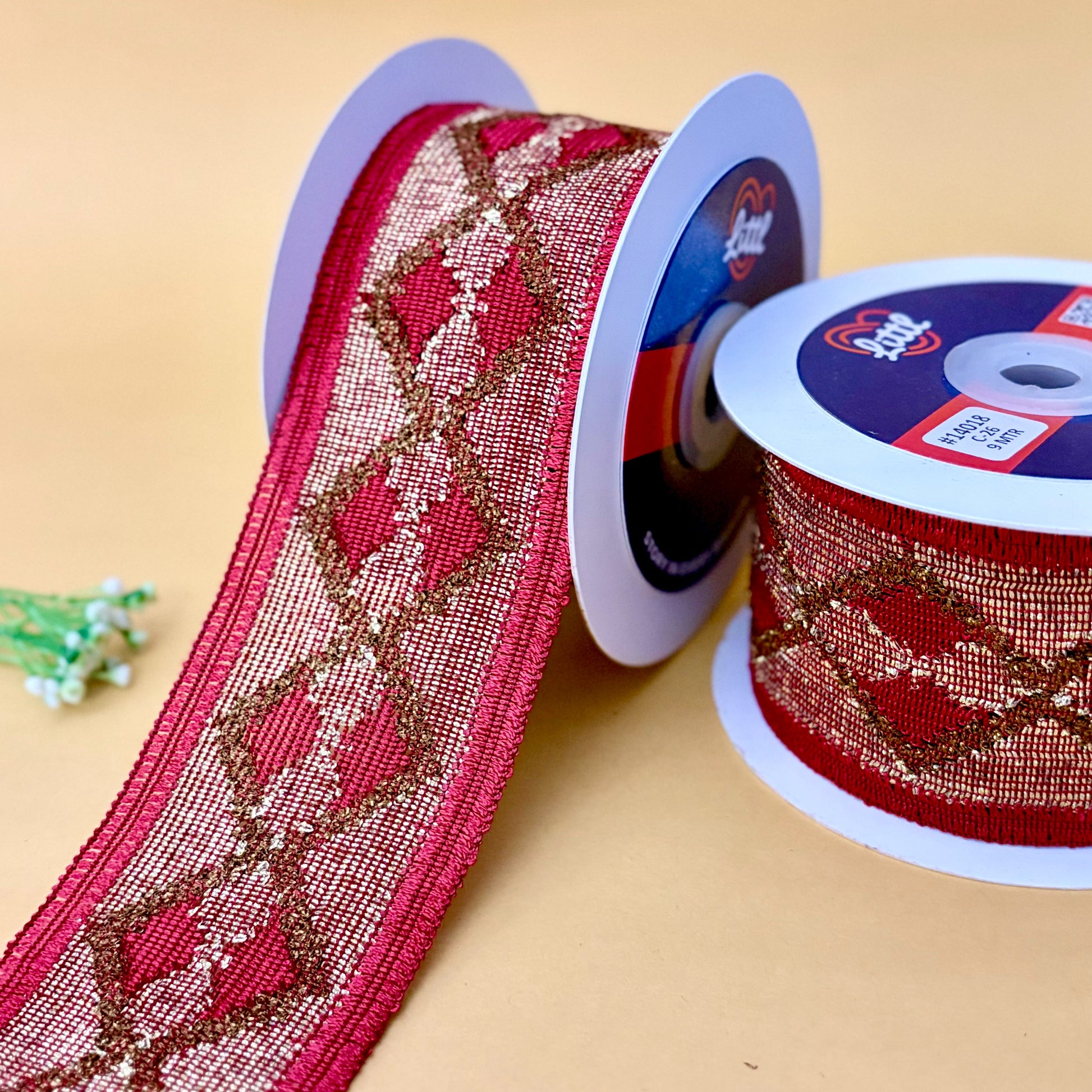 Lace-Maroon-Color Crochet Lace-14018-Littl