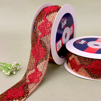 Lace-Maroon-Color Crochet Lace-14026-Littl