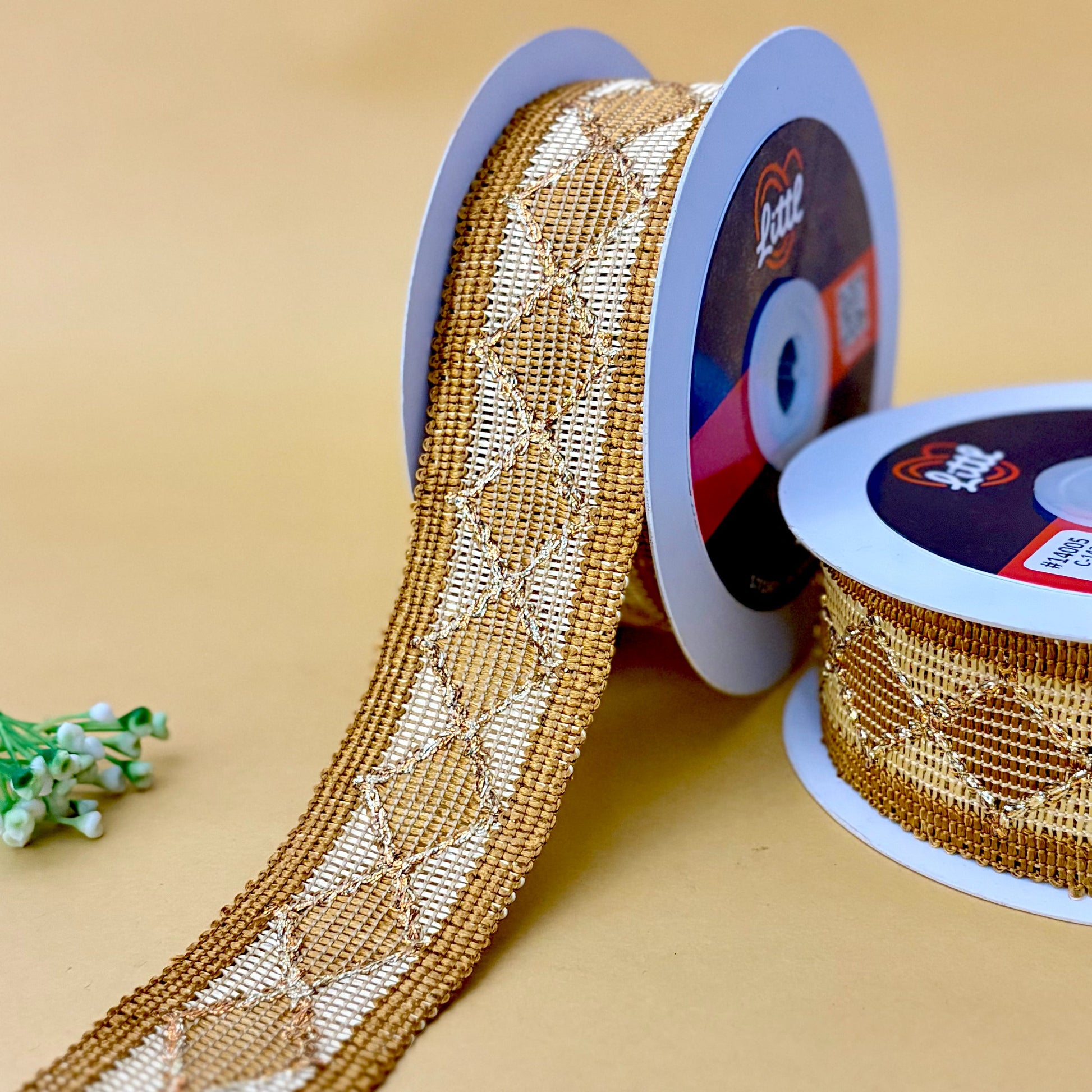 Lace-Mustard-Color Crochet Lace-14005-Littl