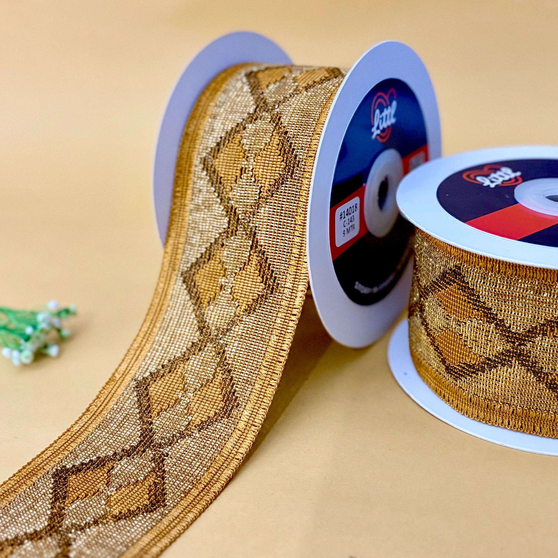 Lace-Mustard-Color Crochet Lace-14018-Littl