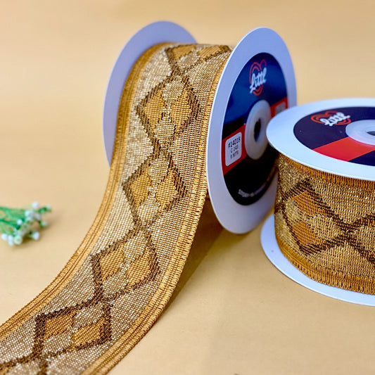 Lace-Mustard-Color Crochet Lace-14018-Littl